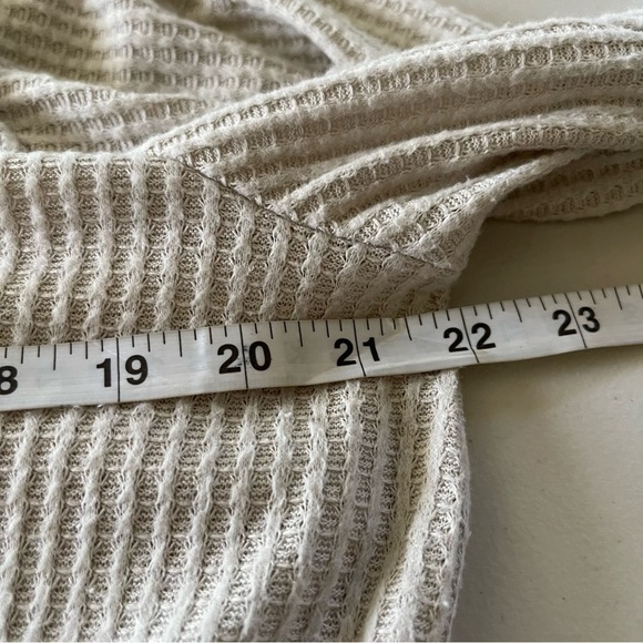Logo lounge Lori Goldstein Tunic Womens medium Waffle Thermal Long Sleeve NWOT - Picture 11 of 11